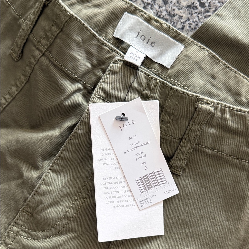 Joie Aerial Utility Jogger Pants in Fatigue| Sz 6 - Picture 2 of 11